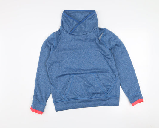 Reebok Women's Blue Medium Pullover Sweatshirt with Cowl Neck
