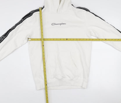 Mens UK Size M Champion White Pullover Hoodie