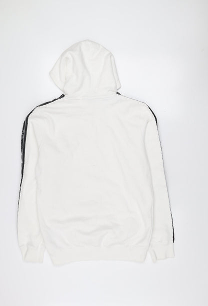Mens UK Size M Champion White Pullover Hoodie