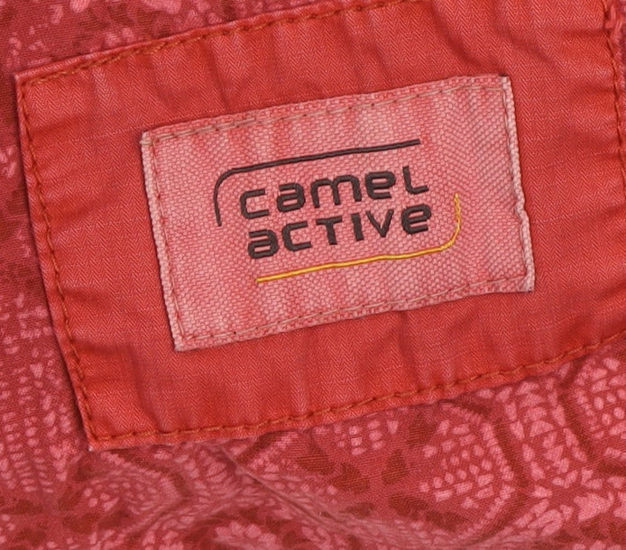 Camel Active Men's Red Cotton Lightweight Full Zip Jacket Size 48