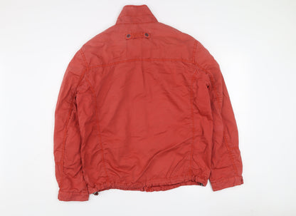 Camel Active Men's Red Cotton Lightweight Full Zip Jacket Size 48