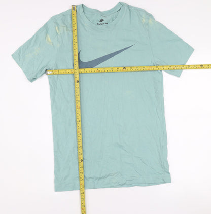 Nike Men's Green Graphic Logo Sports T-Shirt Size S