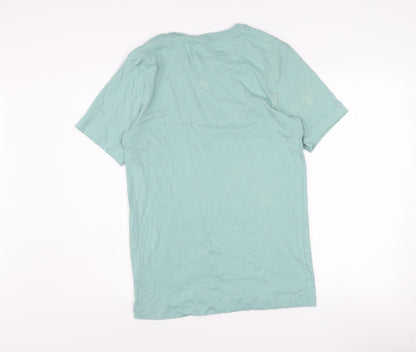 Nike Men's Green Graphic Logo Sports T-Shirt Size S