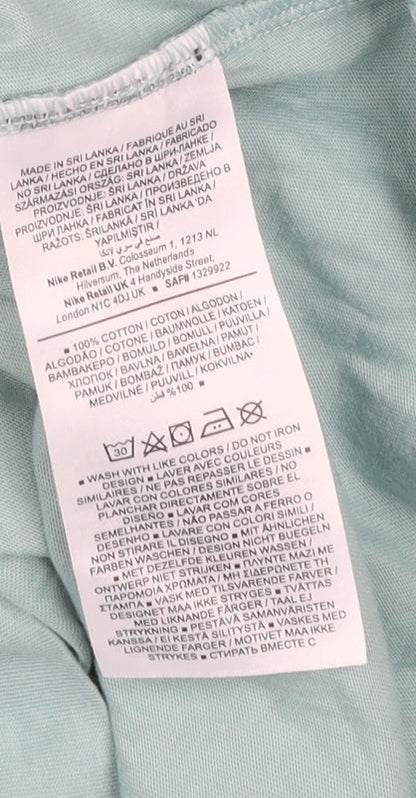 Nike Men's Green Graphic Logo Sports T-Shirt Size S