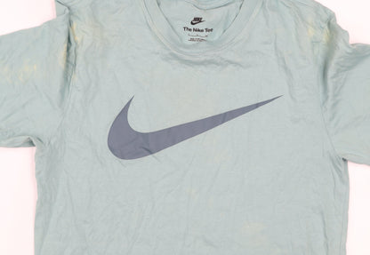 Nike Men's Green Graphic Logo Sports T-Shirt Size S