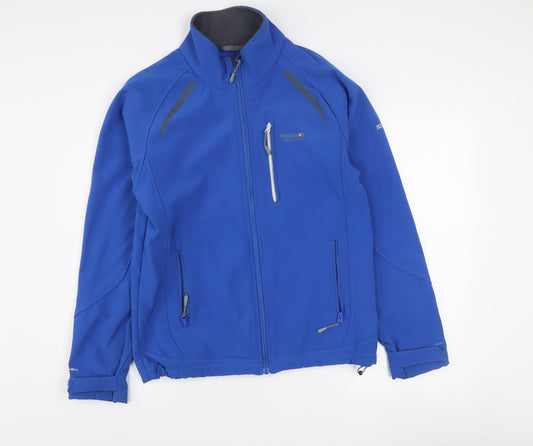 Regatta Men's Blue Softshell Mid-Length Jacket Size M Outdoor Wear