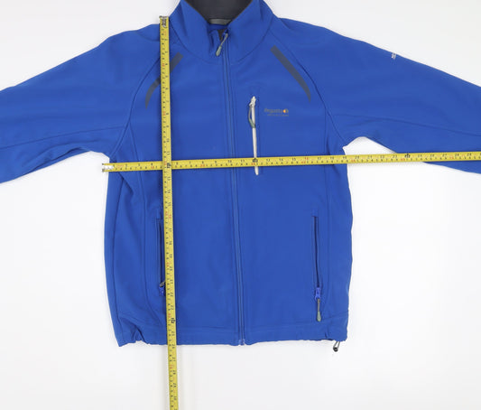 Regatta Men's Blue Softshell Mid-Length Jacket Size M Outdoor Wear
