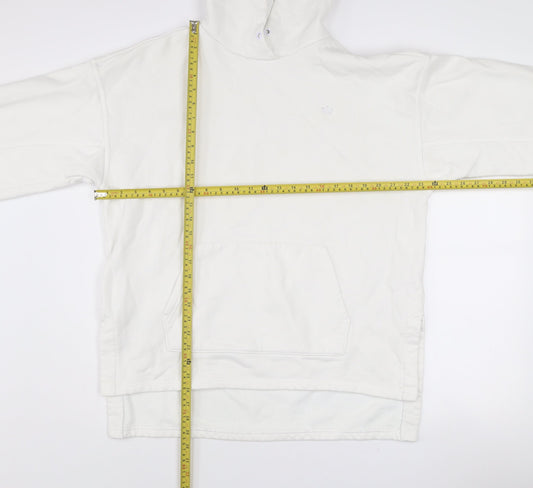 Mens UK Size L adidas White Pullover Hoodie
