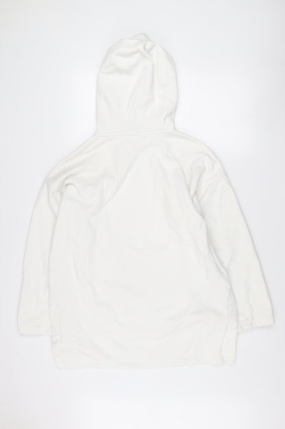 Mens UK Size L adidas White Pullover Hoodie
