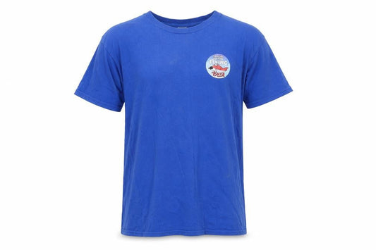 Gildan Blue Men's Medium Newcastle Airfield Graphic Cotton T-Shirt
