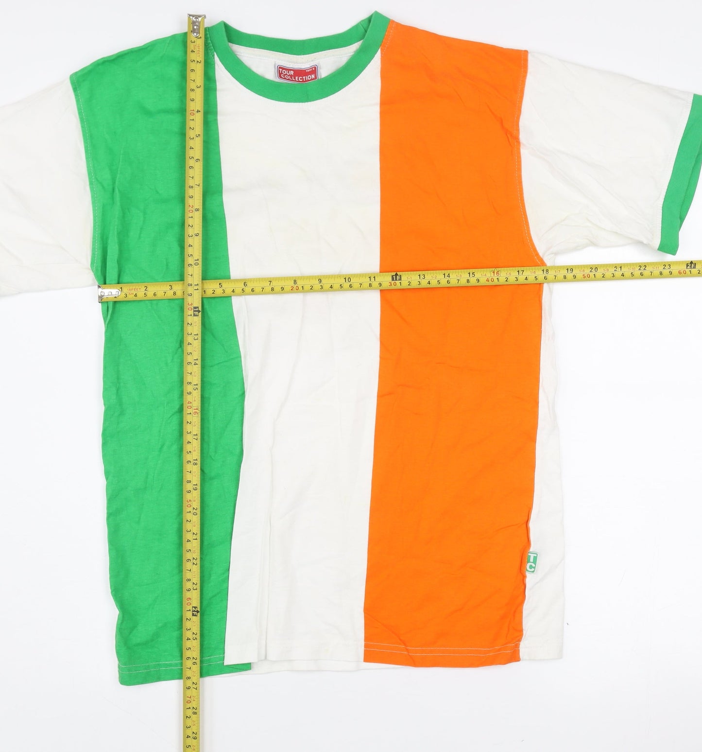 Tour Collection Men's Multicolour Flag Graphic Cotton T-Shirt Size S