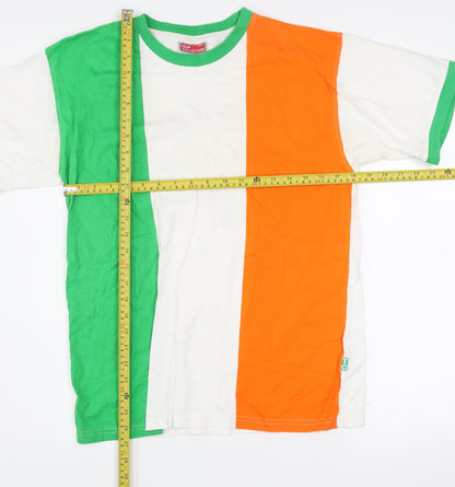Tour Collection Men's Multicolour Flag Graphic Cotton T-Shirt Size S