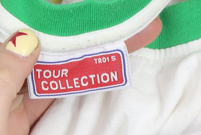 Tour Collection Men's Multicolour Flag Graphic Cotton T-Shirt Size S