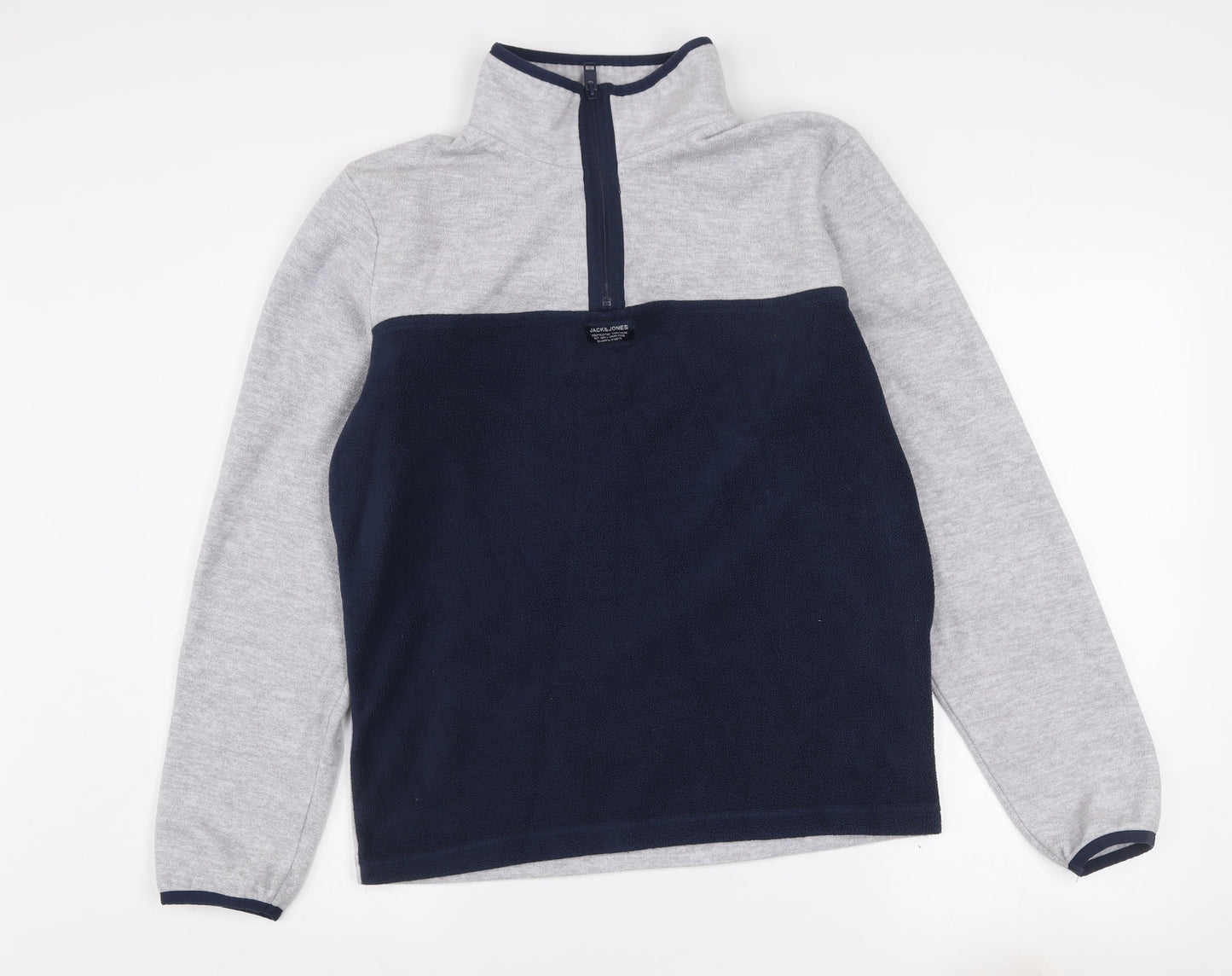Mens UK Size S JACK & JONES Multicoloured Henley Sweatshirt