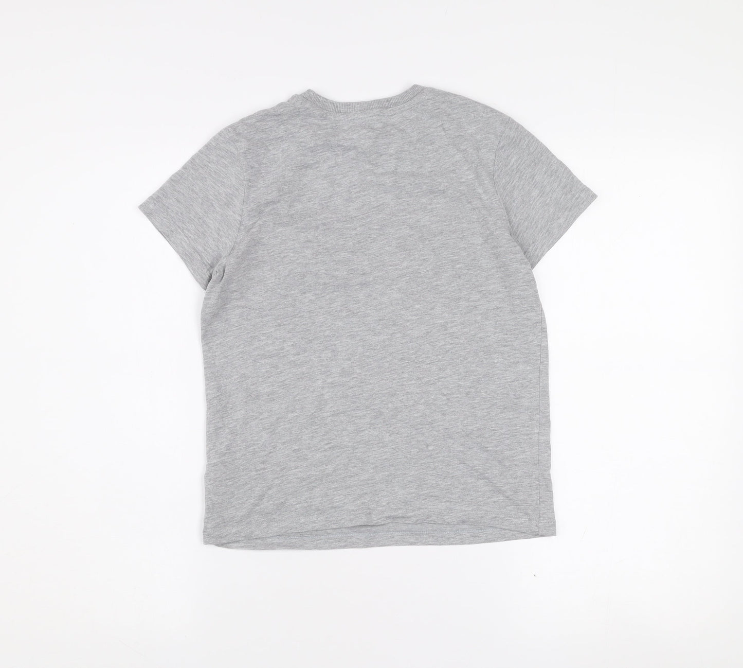 Marks and Spencer Boys Grey Space Graphic T-Shirt 9-10 Years Regular Fit