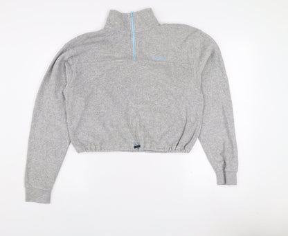 Urban Outfitters Grey 1/4 Zip High Neck Women's Sweatshirt Size S