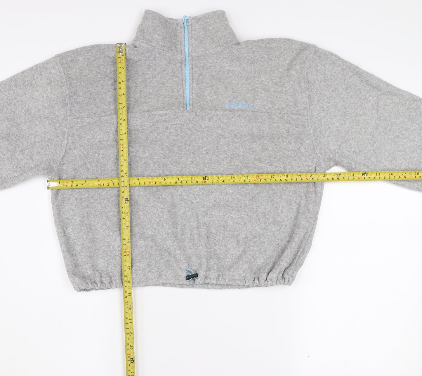 Urban Outfitters Grey 1/4 Zip High Neck Women's Sweatshirt Size S