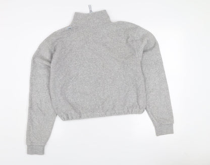 Urban Outfitters Grey 1/4 Zip High Neck Women's Sweatshirt Size S