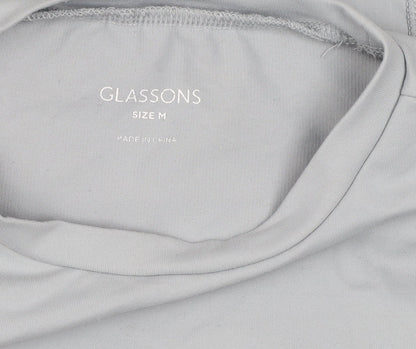 Glassons Women Grey M Short Sleeve Slim Fit Activewear T-Shirt
