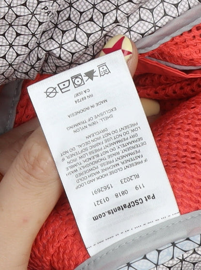 Columbia Womens Red Waterproof Hooded Rain Jacket Size S