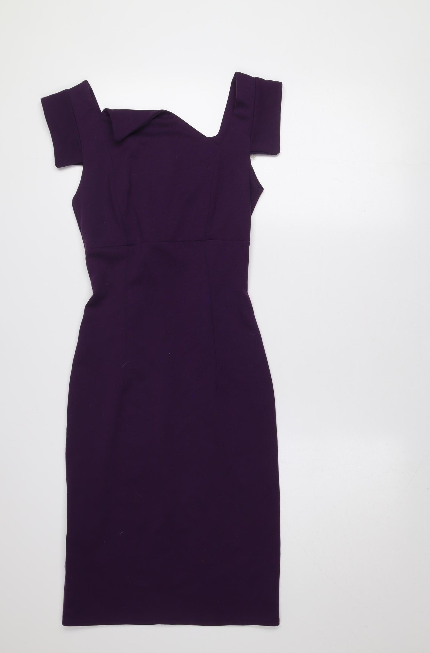 Goddess London Women’s Purple Bodycon Knee Length Dress Size 10
