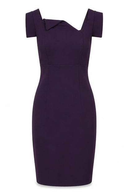 Goddess London Women’s Purple Bodycon Knee Length Dress Size 10