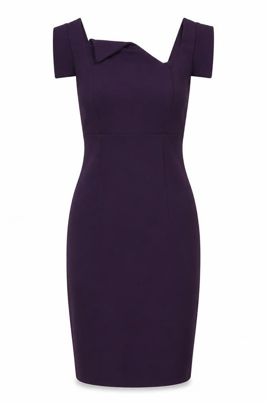 Goddess London Women’s Purple Bodycon Knee Length Dress Size 10