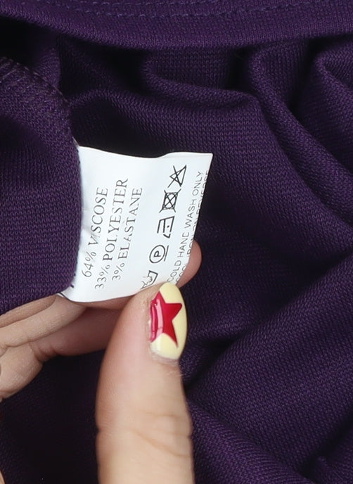 Goddess London Women’s Purple Bodycon Knee Length Dress Size 10