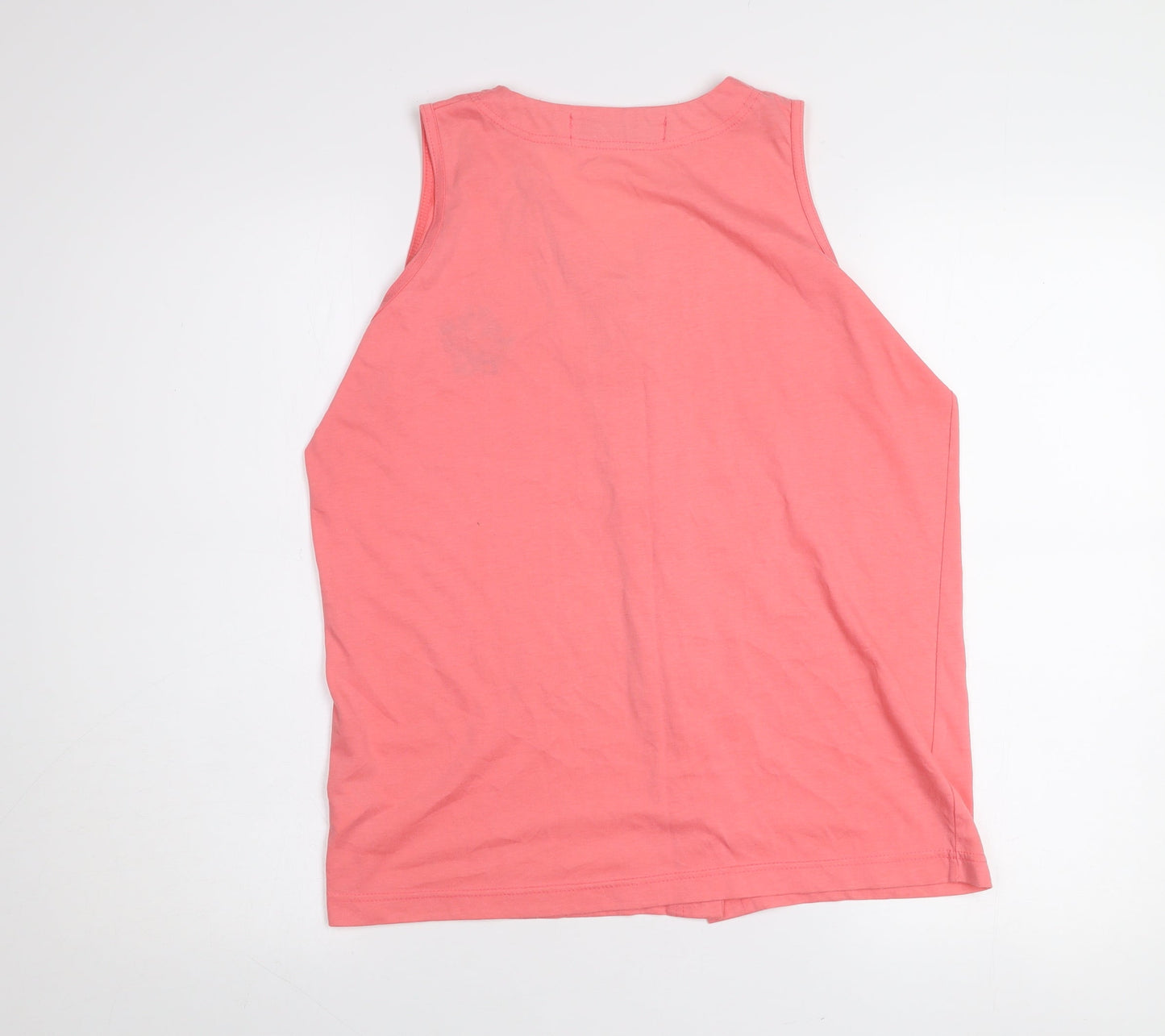 Paramour Women’s Pink Sleeveless Embroidered Button Blouse L