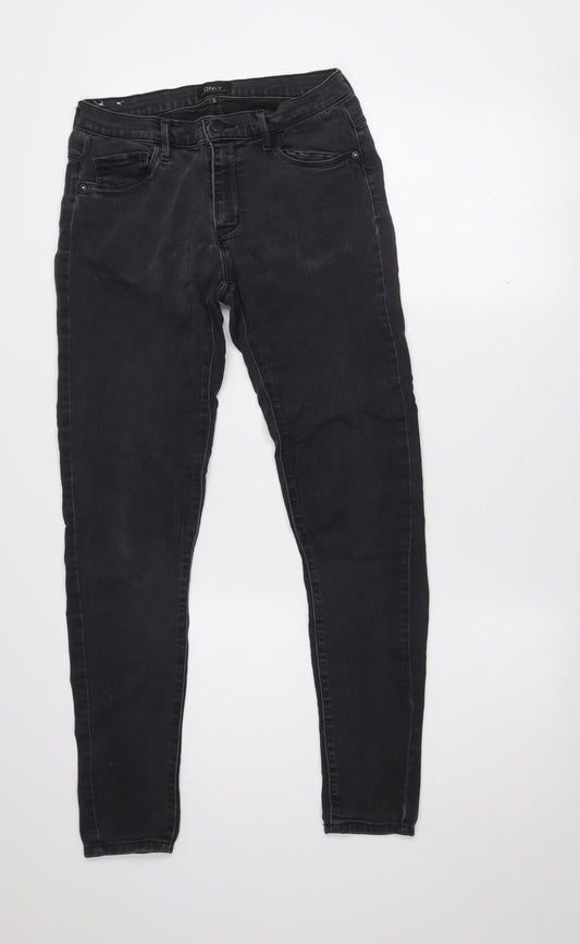 ONLY Women's Black Skinny Stretch Denim Jeans Size M 30