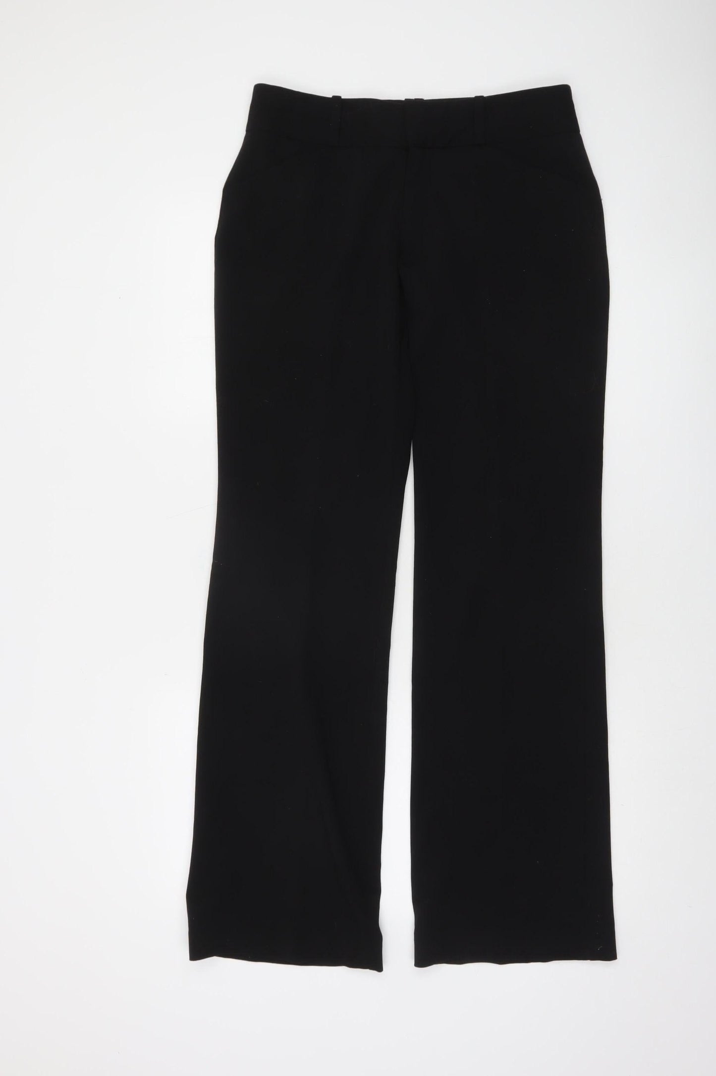 Womens UK Size 4 DKNY Regular Fit Dress Pants Black Trousers