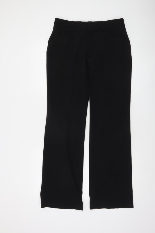 DKNY Women Black Regular Fit Dress Pants Trousers Size 4