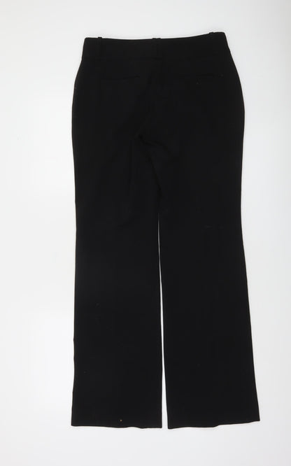 Womens UK Size 4 DKNY Regular Fit Dress Pants Black Trousers