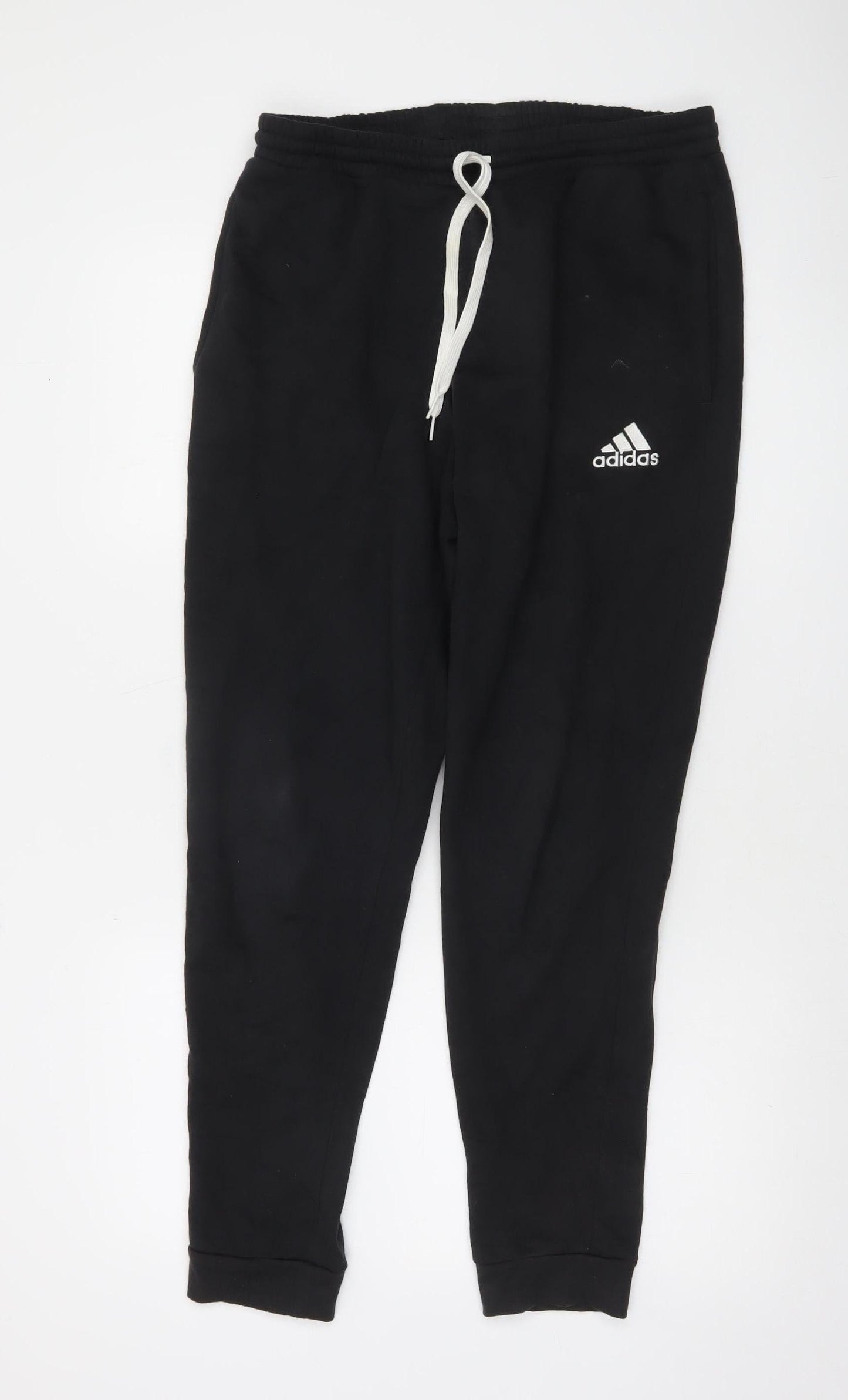 Adidas Men's Black Jogger Sweatpants M Cotton Blend Fleece