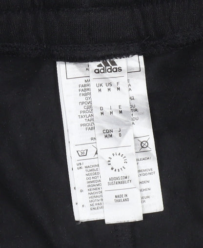 Adidas Men's Black Jogger Sweatpants M Cotton Blend Fleece
