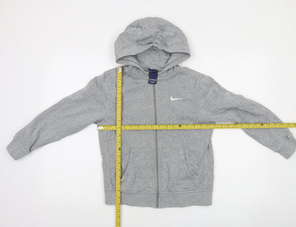 Boys UK Size 10-12 Years Nike Grey Full Zip Hoodie