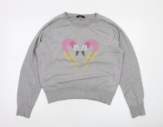 Womens UK Size S Diesel Grey Pullover Sweatshirt