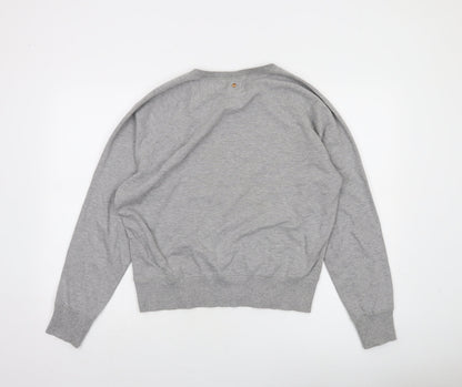 Womens UK Size S Diesel Grey Pullover Sweatshirt