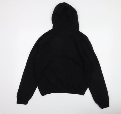 B&C Collection Unisex Black Small Pullover Hoodie with Bee Embroidery