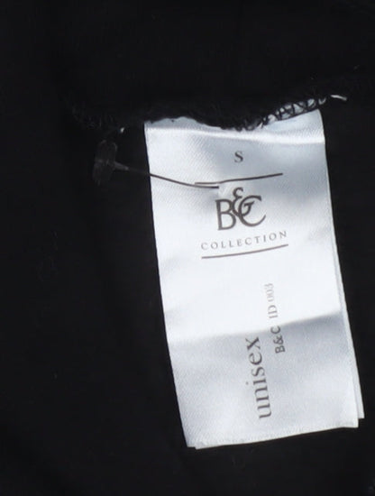 B&C Collection Unisex Black Small Pullover Hoodie with Bee Embroidery