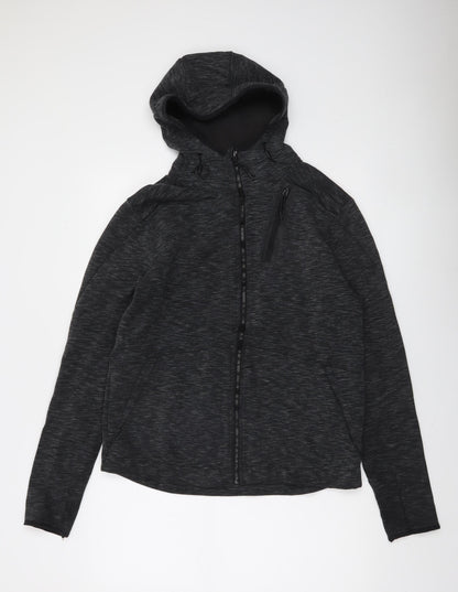 Mens UK Size M Champion Black Full Zip Hoodie