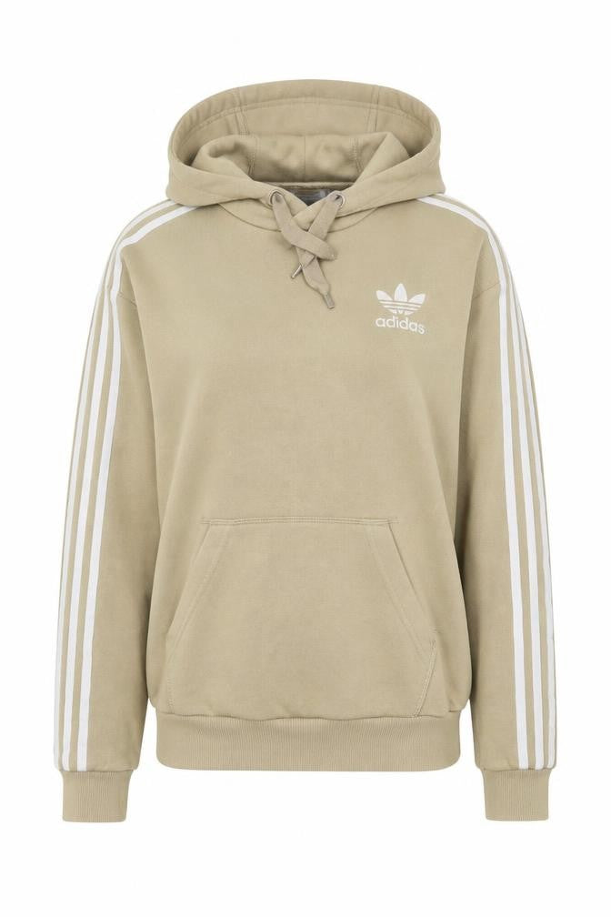 Womens UK Size 12 adidas Beige Pullover Hoodie