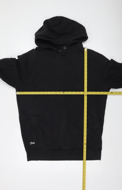 Cloak Mens Black Pullover Hoodie L Fleece Cotton Regular Fit