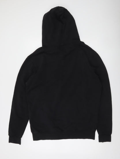 Cloak Mens Black Pullover Hoodie L Fleece Cotton Regular Fit