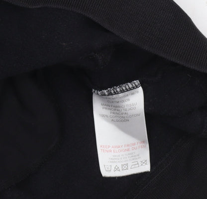 Cloak Mens Black Pullover Hoodie L Fleece Cotton Regular Fit