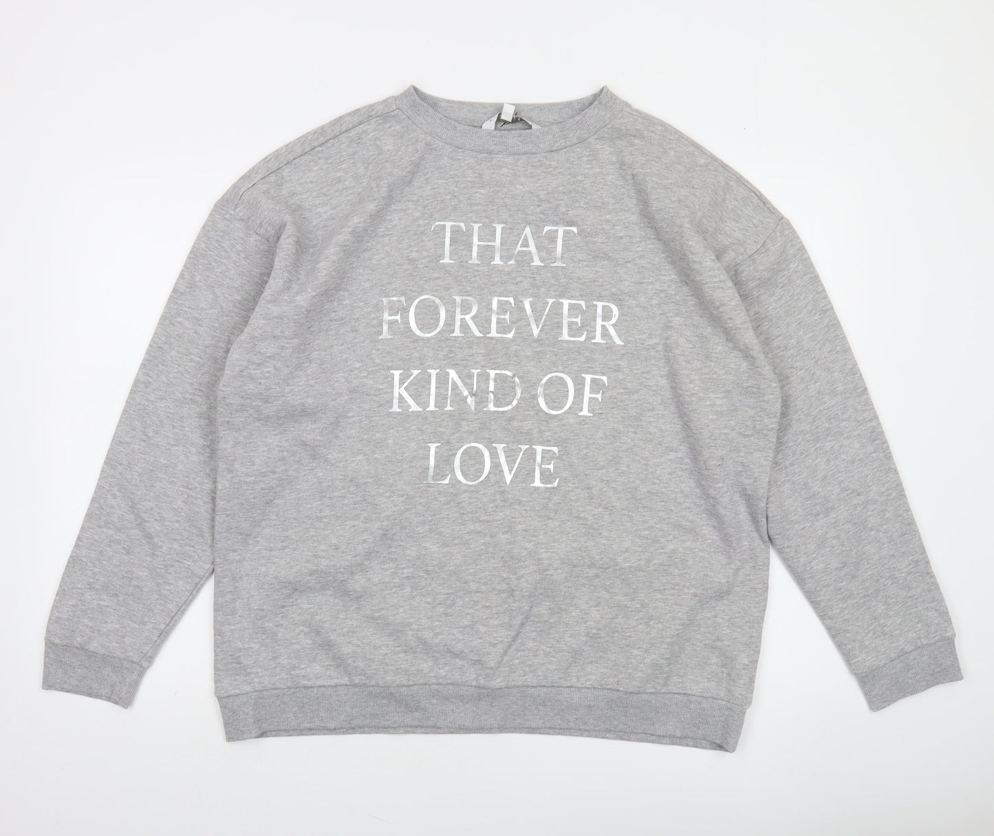 Amara Reya Women's Grey Graphic Print Sweatshirt UK 18