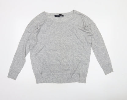 French Connection Women's Grey L Knit Crew Neck Pullover Jumper