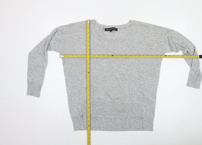 French Connection Women's Grey L Knit Crew Neck Pullover Jumper