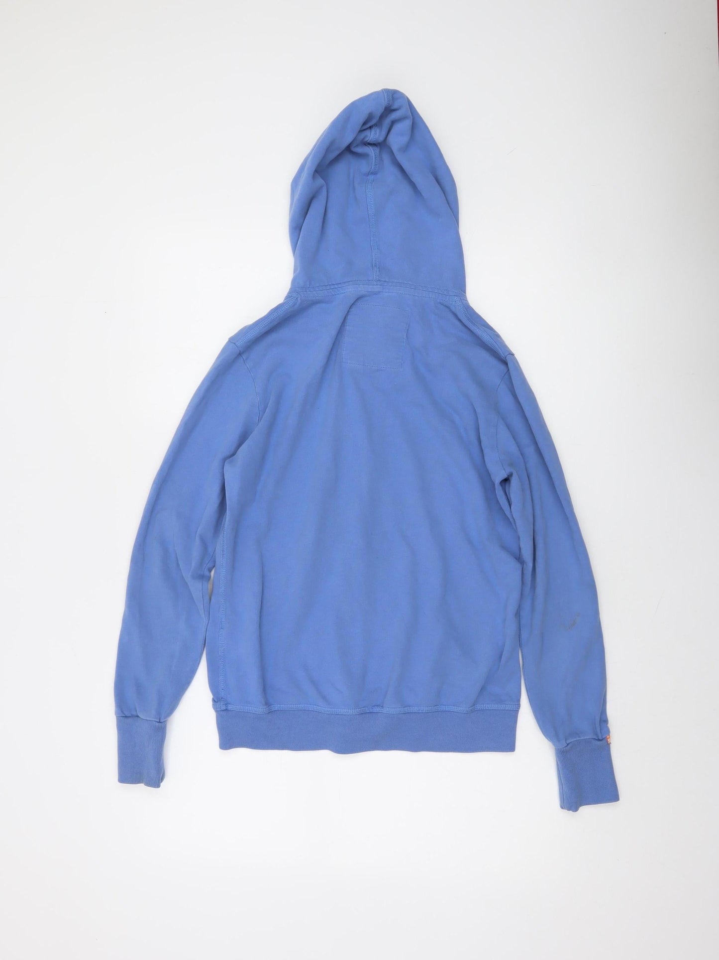 Superdry Women's Blue Full Zip Hoodie L 100% Cotton Casual