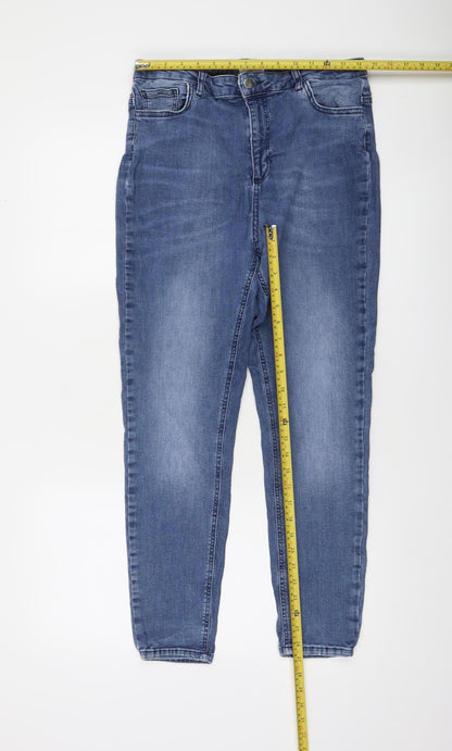 Savida Womens Blue Size 16 Skinny Stretch Denim Jeans